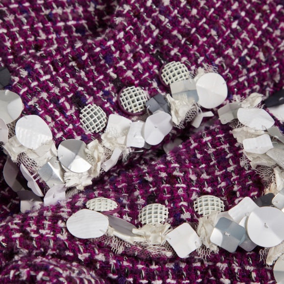 CHANEL Tweed Pearls Jacket Coat size 40/4 CHIC! - Picture 7 of 11